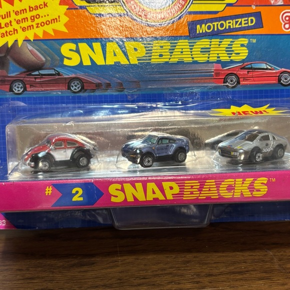 Galoob Micro Machines #2 Snapbacks Collection VW Bug, Porsche 959, Nissan 300 ZX - Picture 2 of 5